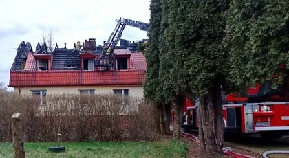 Pożar domu w Maksymilianowie