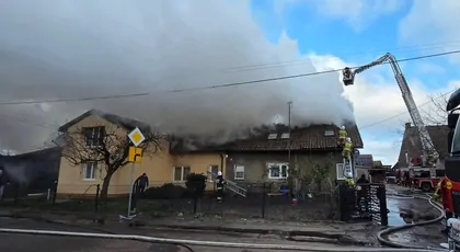 Pożar domu w wigilię