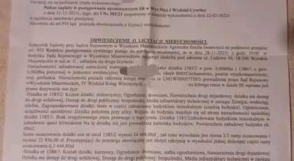 Uratuj 77 latkę przed eksmisją