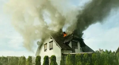 Pożar domu w Dolaszewie