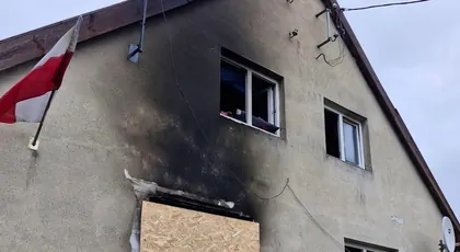 Pożar domu w Tolkmicku