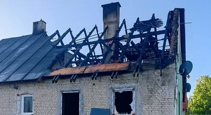 POŻAR DOMU W OGONKACH