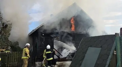 Pożar w miejscowości Wierzchlesie