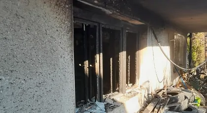 Pożar domu w Myślenicach