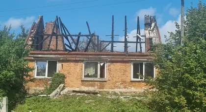 Pożar w miejscowości Krępa