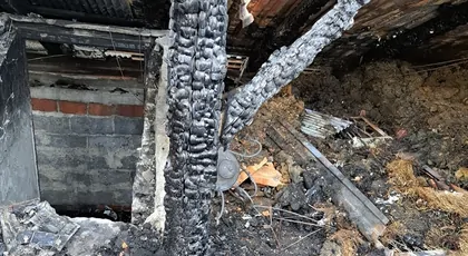 Pożar domu w miejscowości Wielkanoc