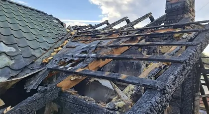 Pożar domu w Suchej Beskidzkiej