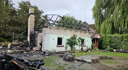 Pożar domu w Radomyślu