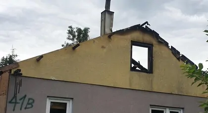 Pożar w miejscowości Stare Bystre - wsparcie dla Piotra