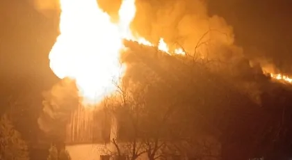 Pożar domu w Machowej