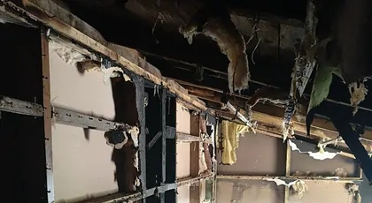 Pożar w miejscowości Bruki Unisławskie