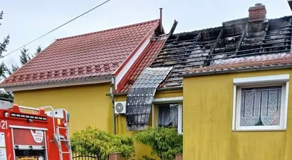 Pożar w miejscowości Podlegórz