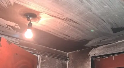 Pożar domu w miejscowości Baraki