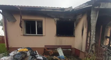 Pożar domu w Wilkołazie Górnym