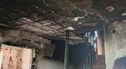 Nocny pożar w Ułazowie