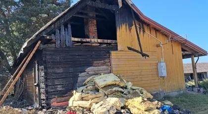 Pożar domu w Bandysiach