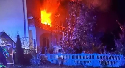 Pożar domu w Rosiejowie