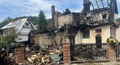 Pożar w Skomielnej Czarnej