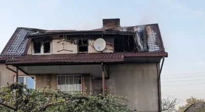 Pożar domu w Brańsku