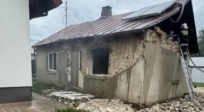 Wybuch gazu i pożar domu w Wólce Poznańskiej