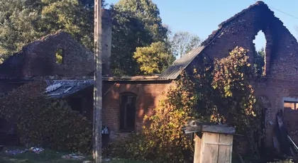Pożar domu w Dłużniowie