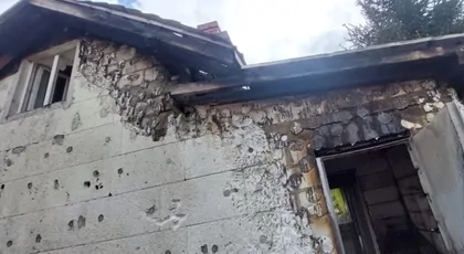 Pożar domu w Szerominie