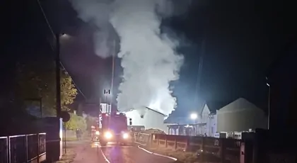 Pożar domu w Kielczy