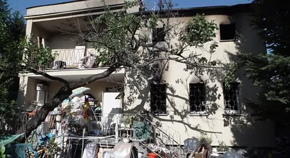 Pożar domu w Puszczykowie