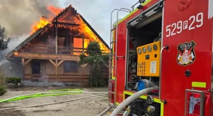 Pożar w miejscowości Owczegłowy - Ogień zabrał im wszystko