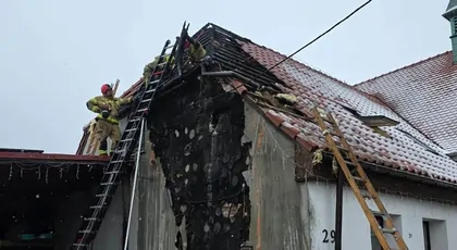 Pożar w Żółwiej Błoci