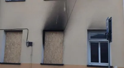 Pożar kamienicy w Tomaszowie Mazowieckim