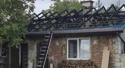 Pożar domu w Tarnawcach