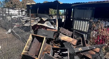 Pożar gospodarstwa we Frący