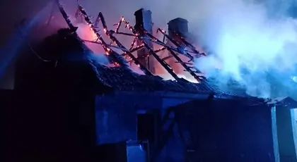 Pożar domu w Bieczu