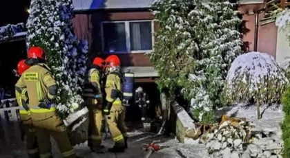 Pożar domu w Osicach