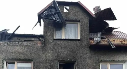 Pożar domu w miejscowości Laliki