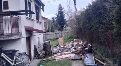 Pożar domu w Woli Rzędzińskie