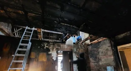 Pożar domu w miejscowości Łucznica