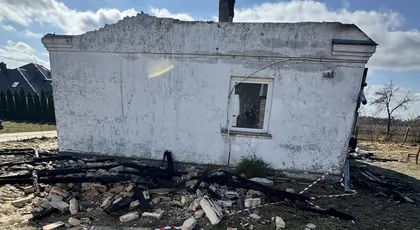 Pożar w miejscowości Pieńki Niechodzkie