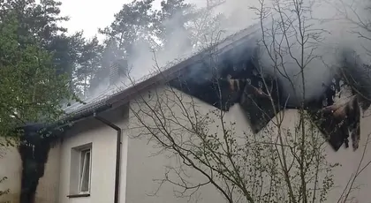 Pożar domu w Nowym Brańszczyku