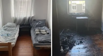 Pomoc po pożarze mieszkania w Bydgoszczy