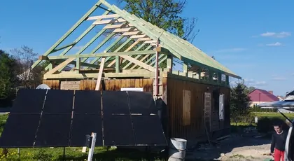 Pożar domu w Rączynie