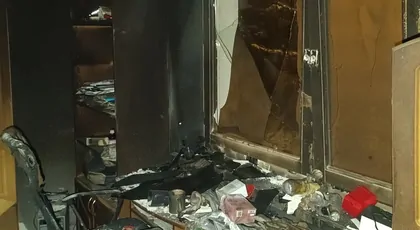 Pożar domu w Rudnej Małej