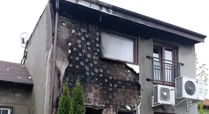 Pożar w miejscowości Brzoza