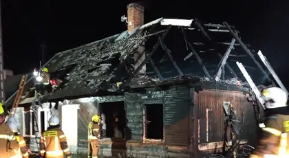 Pożar domu w Wąsoszu