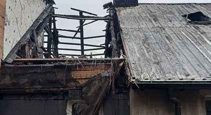 Pożar domu w Suchaczu