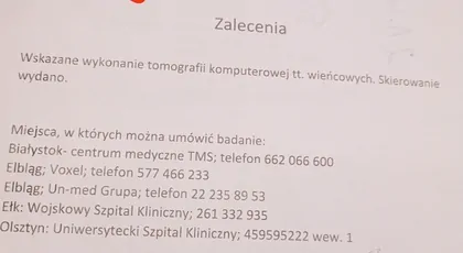 Na rehabilitację i leczenie