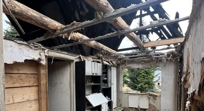 Pożar domu w Białym Dunajcu