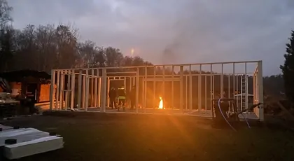 Odbudowa po pożarze domu