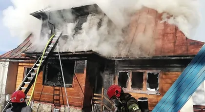 Pożar domu w Zoniówce